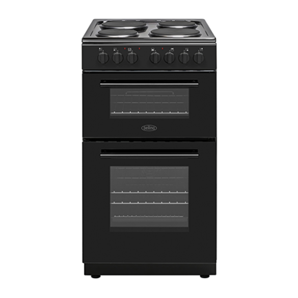 Belling 50CM Freestanding Electric Double Oven Black - BFSE51DOBK