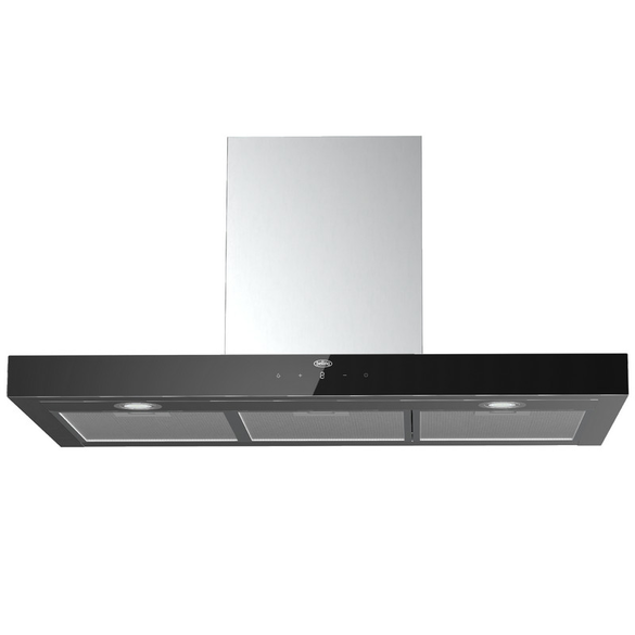 BELLING 90cm Chimney Hood - Stainless Steel-Black | LIN900STA
