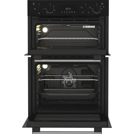 Indesit DII 10D B Built In Electric Fan Double Oven - Black