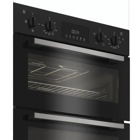 Indesit DII 10D B Built In Electric Fan Double Oven - Black