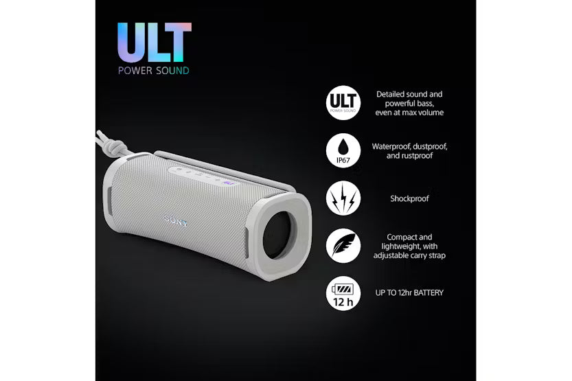 Sony ULT FIELD 1 Wireless Bluetooth Waterproof Speaker | White | SRSULT10W.CE7