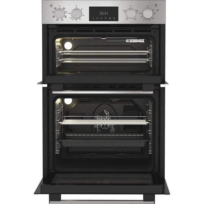 HOTPOINT BUILT IN DOUBLE OVEN - EYE LEVEL - INOX FINISH - DIH82DIX