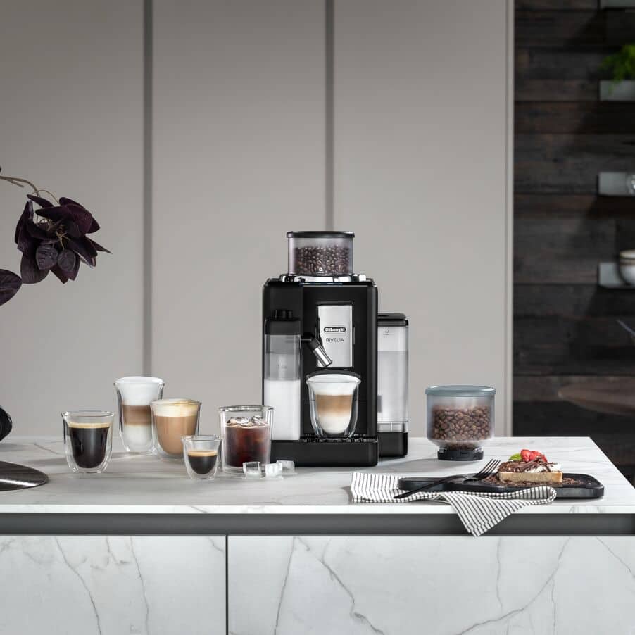 DeLonghi Rivelia Onyx Black | One Touch Coffee Machine | EXAM440.55.B