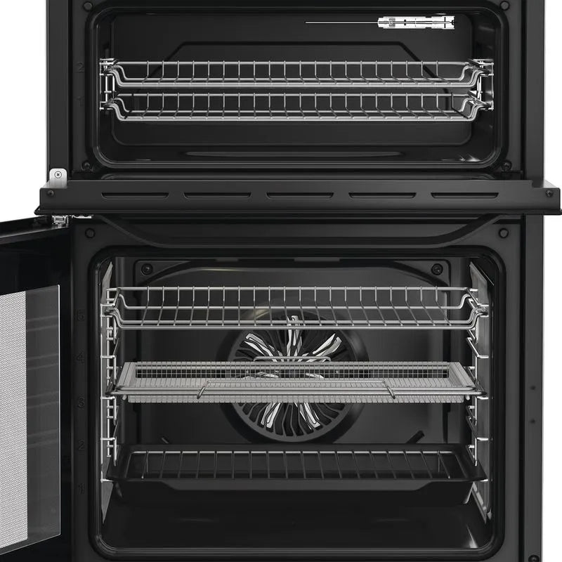 Hotpoint 60cm Freestanding Electric Double Cooker with Air Fry - HDE6VDCASB1