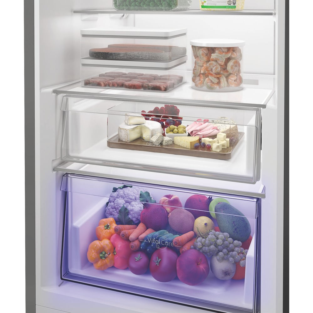Hotpoint Frost Free Tall Larder Fridge HPMLF6442XBR4UK H185.3cm x W59.5cm – Dark Inox