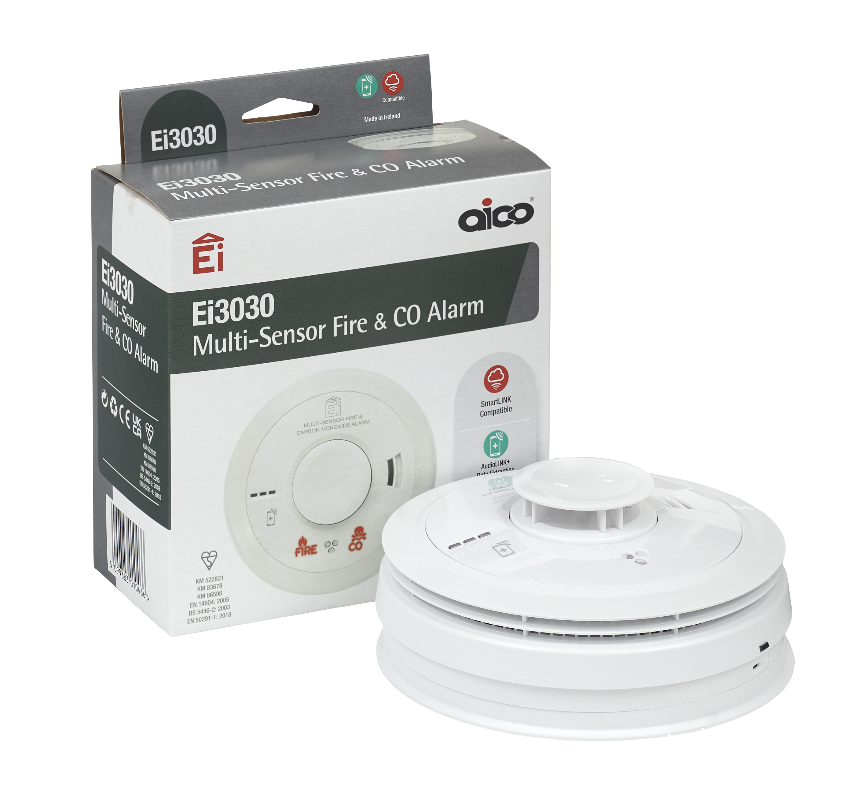 Ei3030 Mains Multi-Sensor Fire & Carbon Monoxide Alarm – 3000 Series