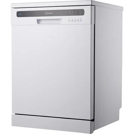 A white Fröjlander dishwasher shown