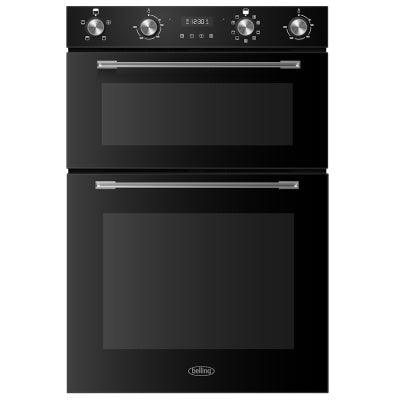 Belling Built In Double Oven Black BI904MFBLK