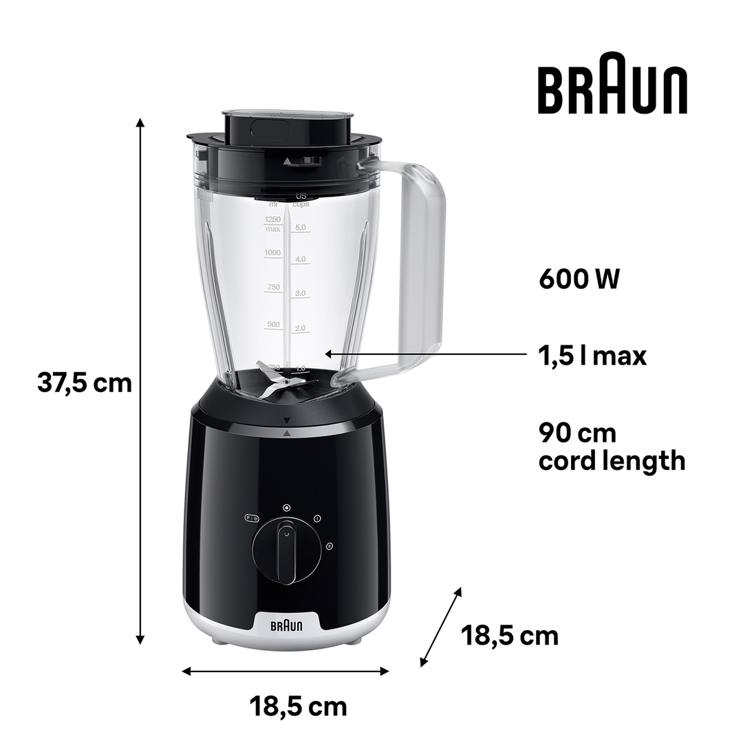 Braun PowerBlend 1 Jug Blender – JB1051BK