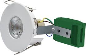 Bell GU10 Firestay Protector Satin Chrome F/RA IP65 Downlight (Lamp Not Included)