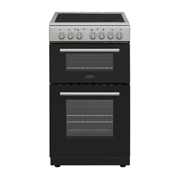 Belling 50CM Freestanding Electric Double Oven Silver - BFSE52DOSCIL
