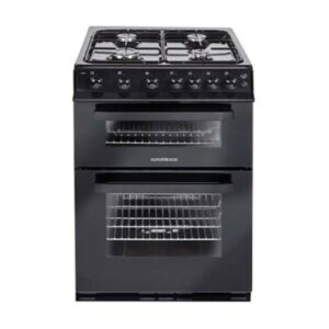 NordMende 60CM Freestanding Double Cavity LPG Gas Cooker – Black | CTG62LPGBK