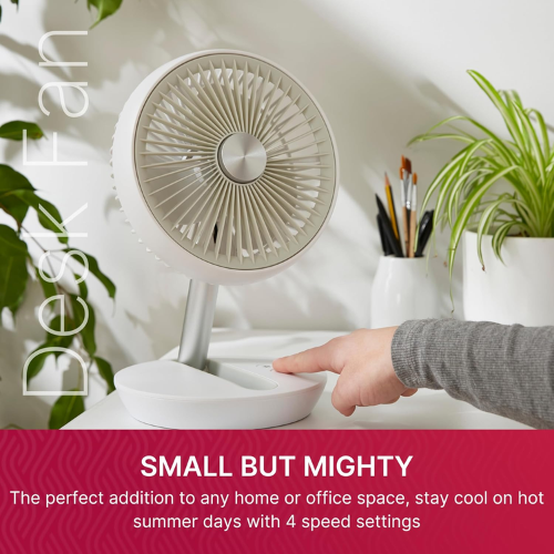 DIMPLEX CORDLESS RECHARGEABLE DESK TOP FAN - DXRCFN