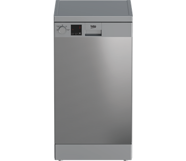 BEKO SLIMLINE 45CM DISHWASHER SILVER - DVS04020S