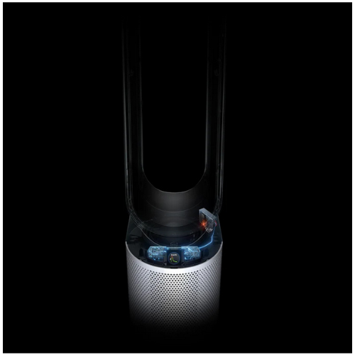 Dyson Purifier Hot+Cool™ Gen1 HP10 Purifying fan heater (White/Nickel) in White background