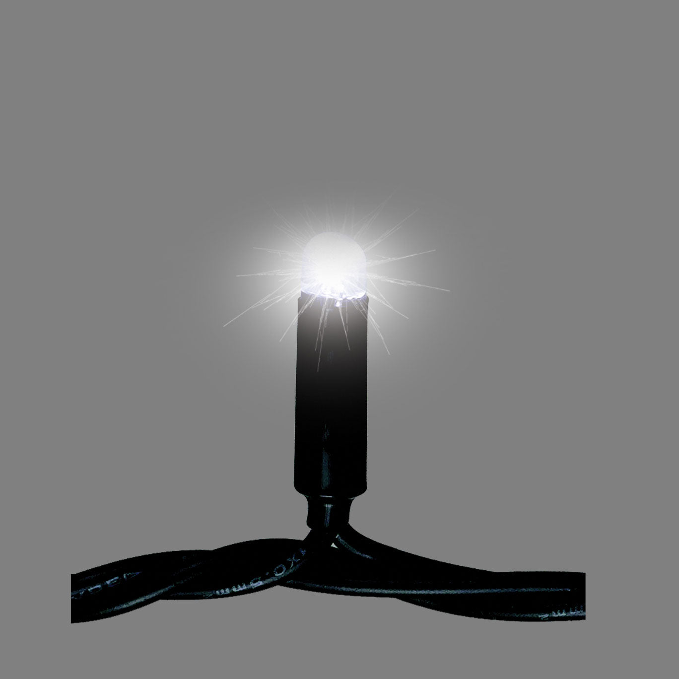 120 LED String Light, Clear White, IP44 - E120LED-WH