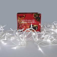320 LED String Light, Clear White, IP44 - E320LED-WH