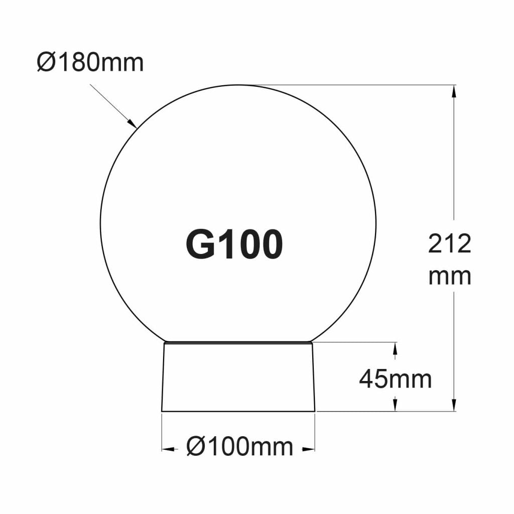 Bathroom Globe B22 100W - G100