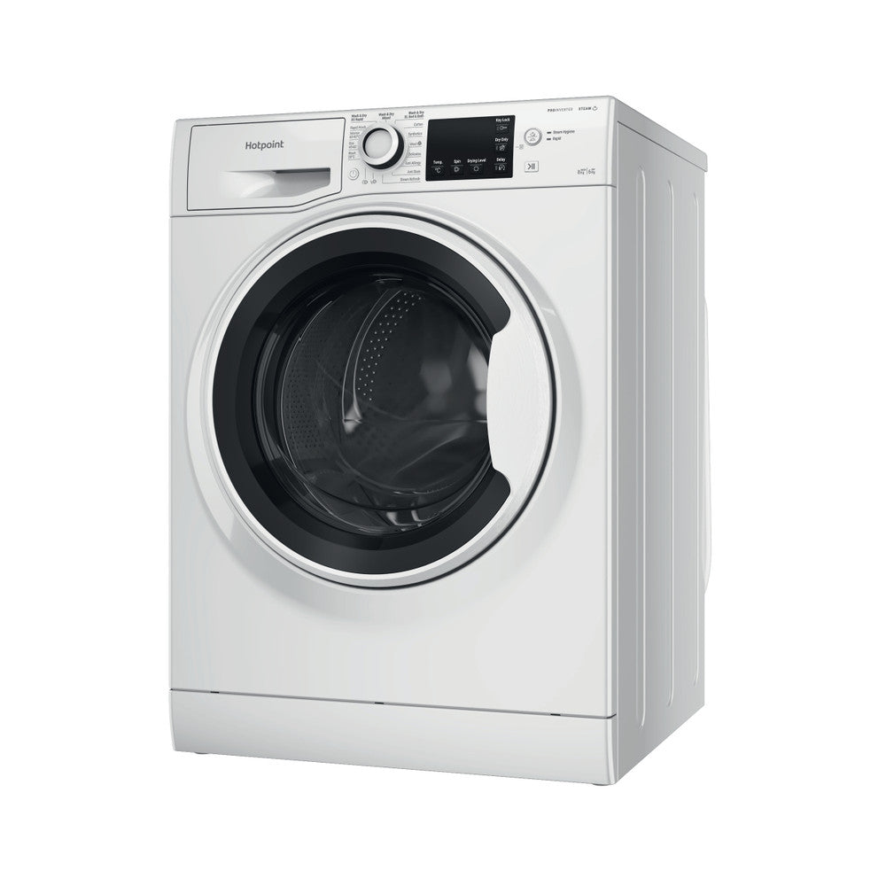 Hotpoint Anti-stain Washer Dryer - White - 8+6kg - 1400rpm - D/B Rated - NDB 8635 W UK