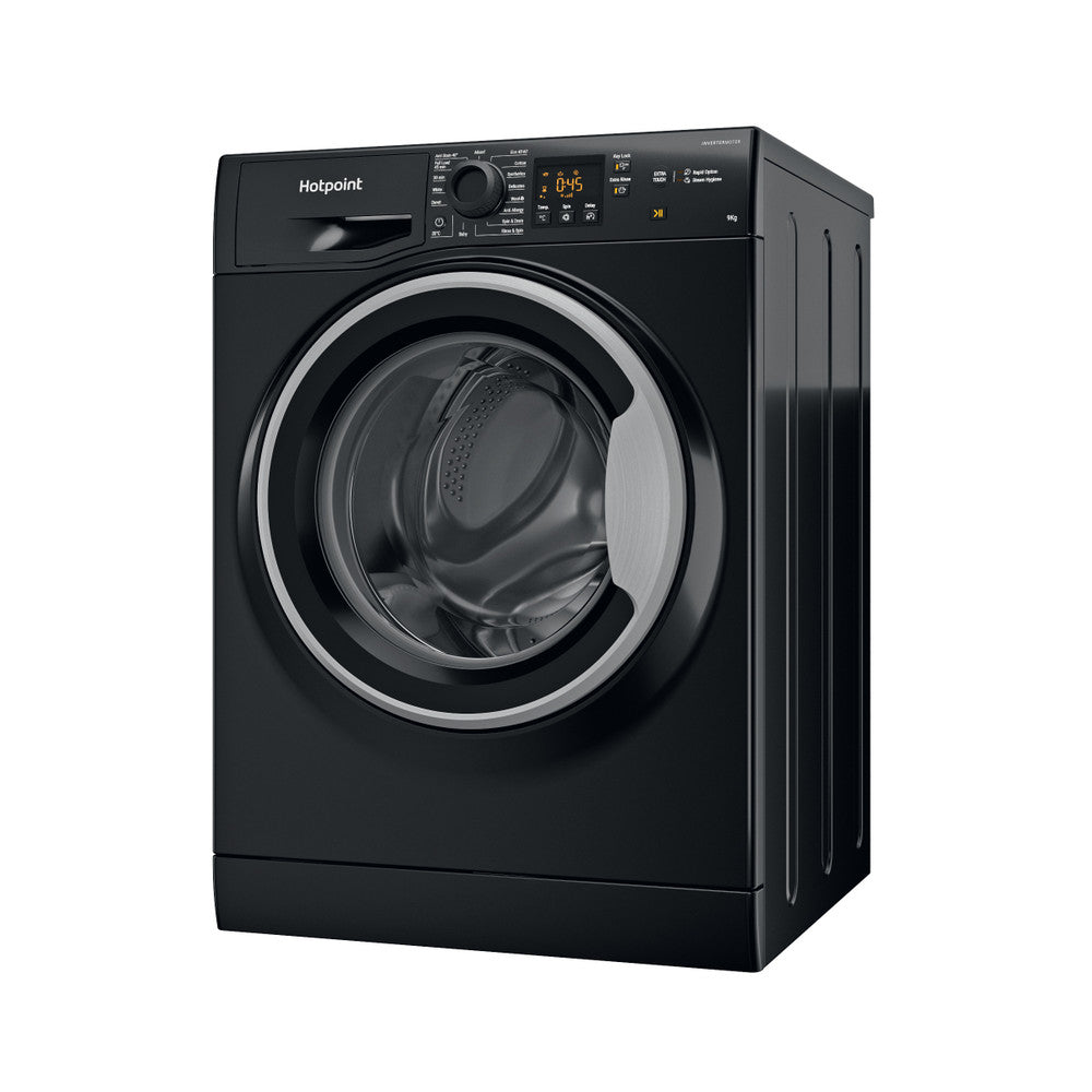 Hotpoint Anti-stain Washing Machine - Black - 9kg - 1400rpm - A Rated - HNR9 W64 BS IRE