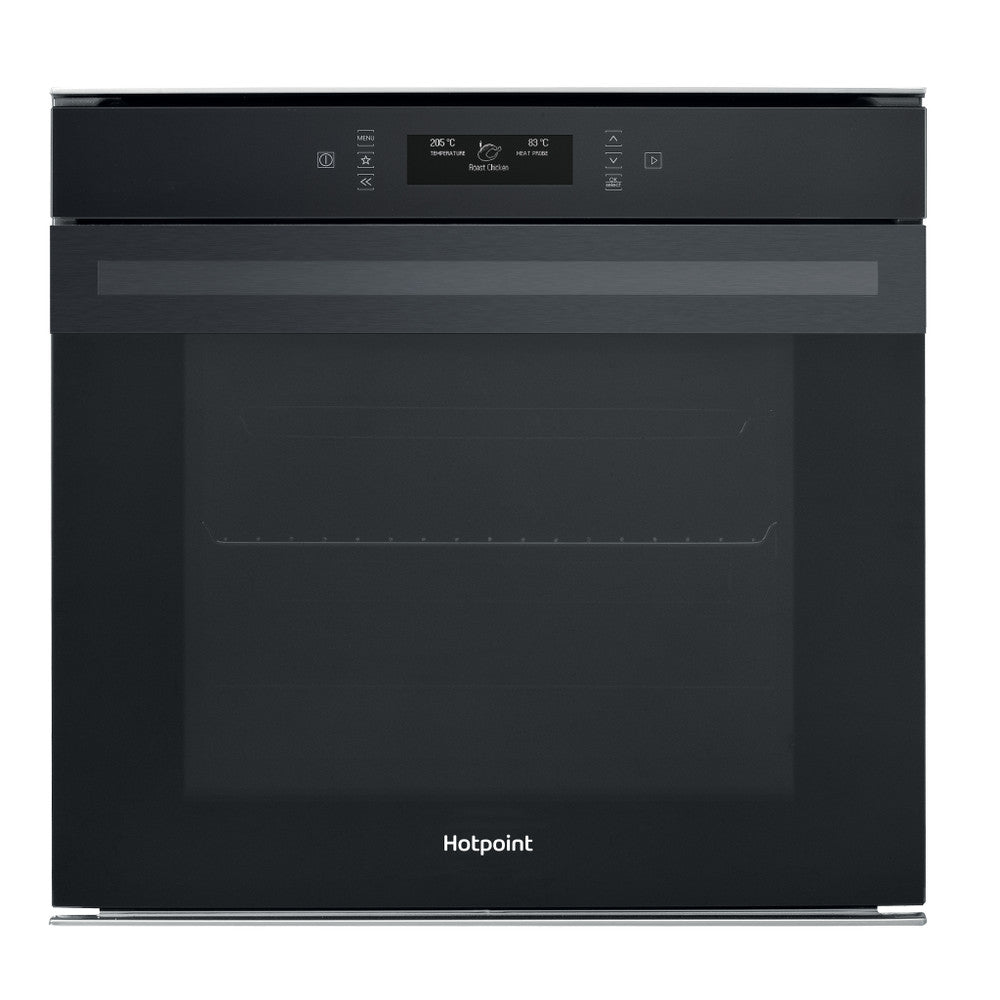 Hotpoint Class 9 Electric Single Oven with Pyrolytic Cleaning and Auto Turnspit - Black - A+ Rated - SI9 891 SP BM