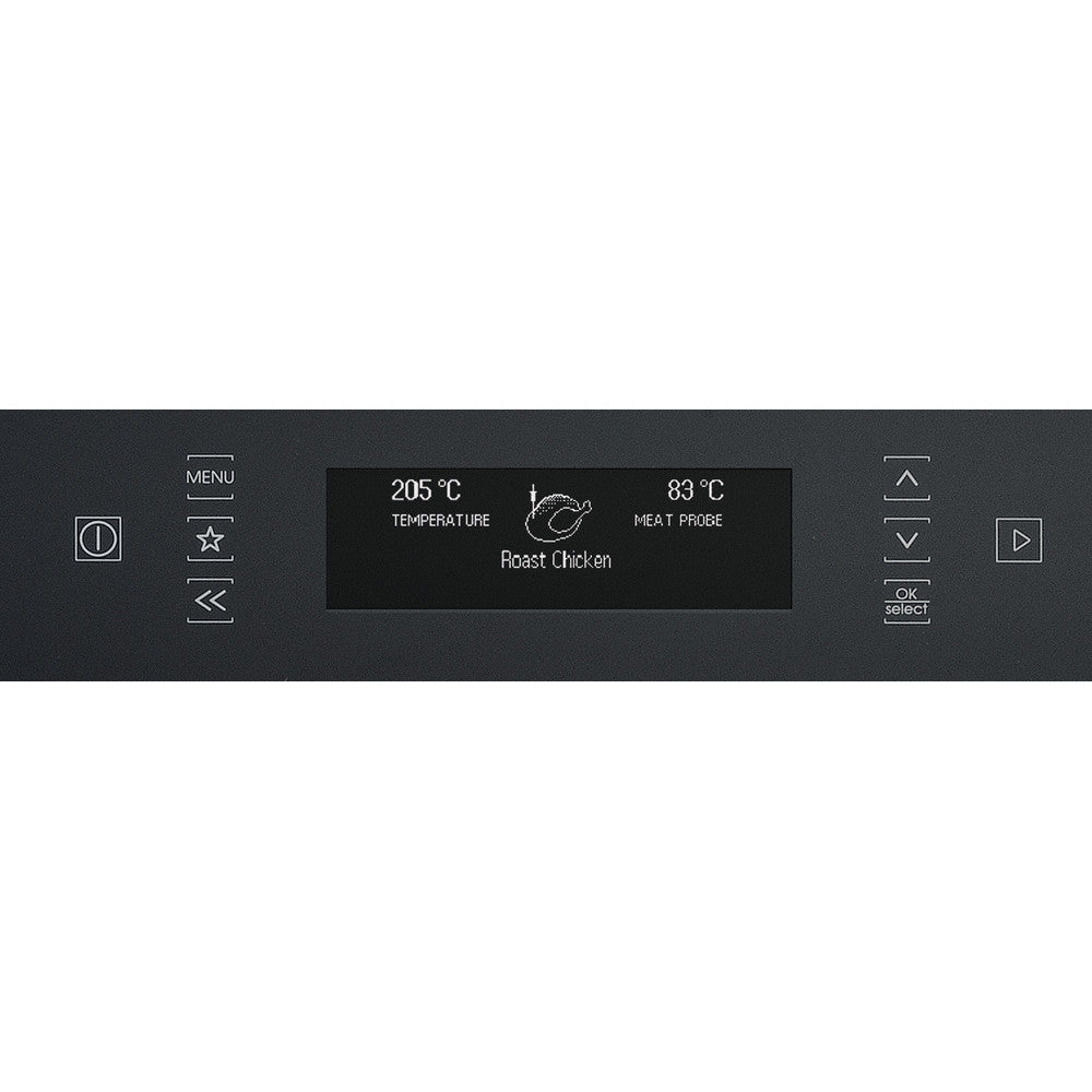 Hotpoint Class 9 Electric Single Oven with Pyrolytic Cleaning and Auto Turnspit - Black - A+ Rated - SI9 891 SP BM