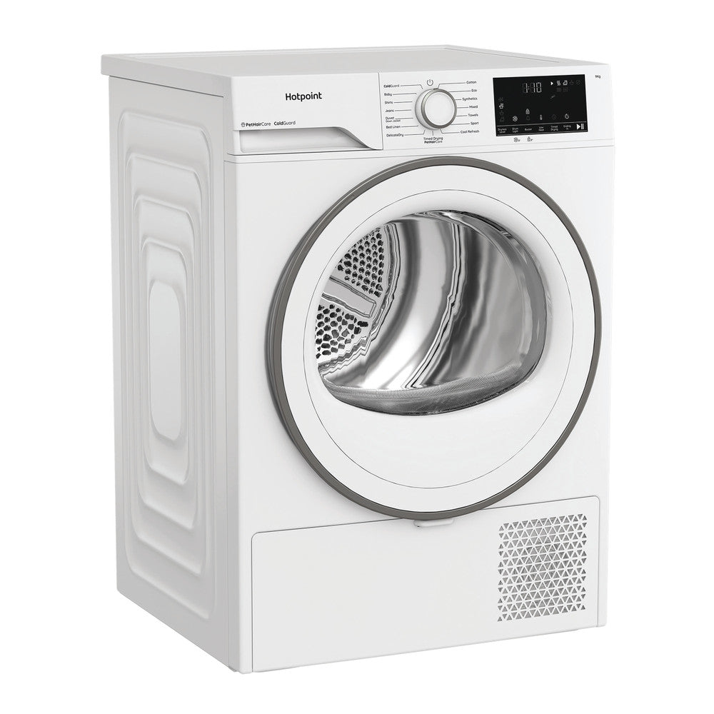 Hotpoint heat pump tumble dryer: freestanding, 9,0kg - HHDD90WWIRE