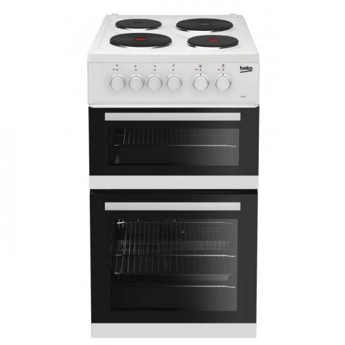 Beko 50cm Twin Cavity Electric Cooker - KD533AW