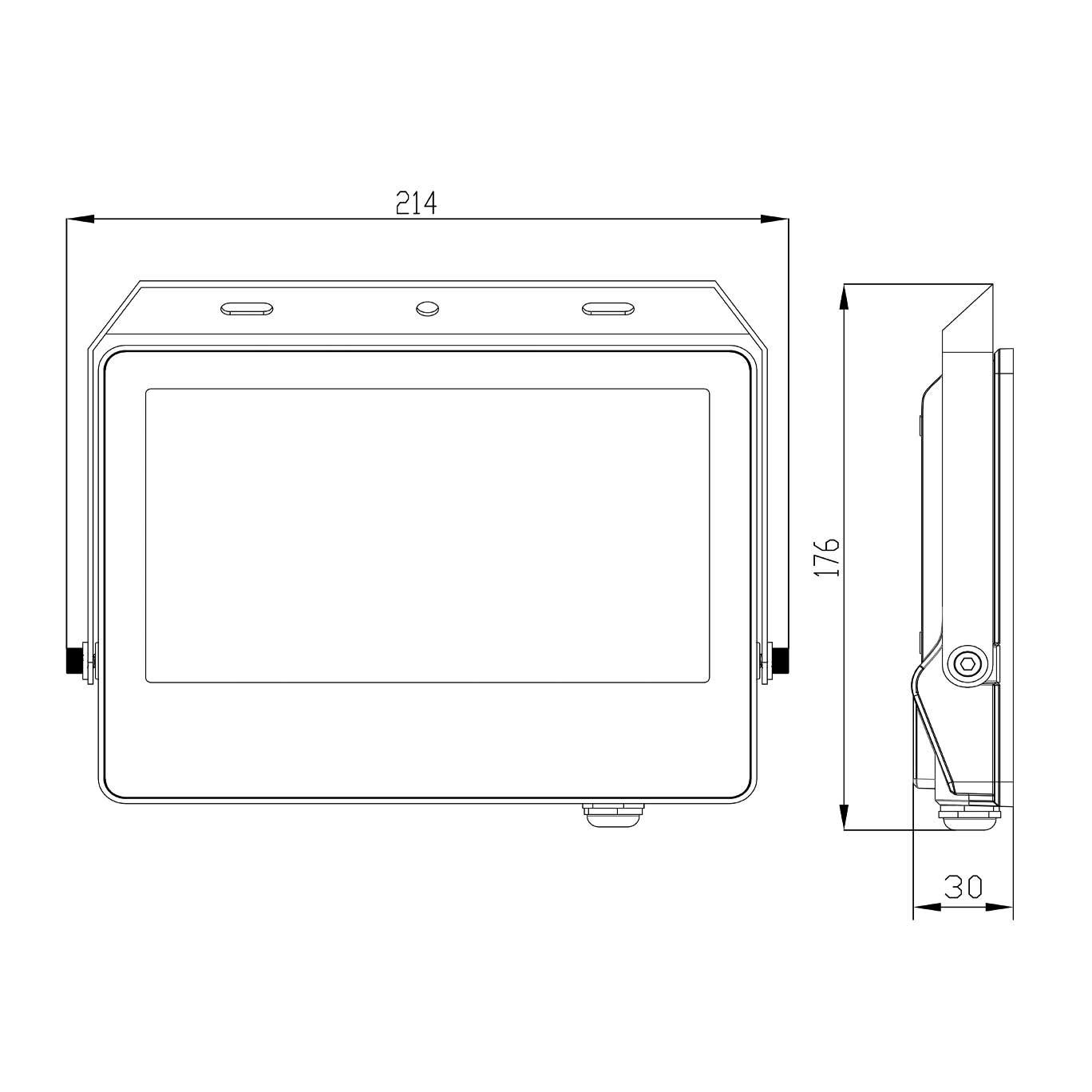 LED Multi Watt 30W 50W CCT Floodlight White Finish IP65 - SFL-30W-50W WH