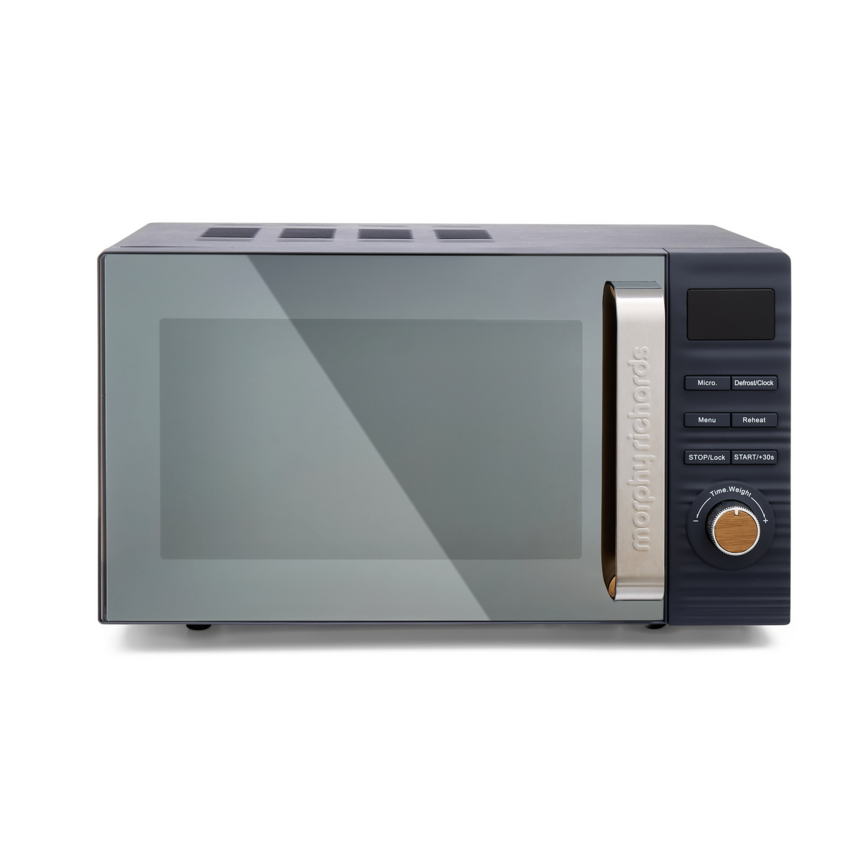 Morphy Richards Clay Microwave – Flint Grey (512001)