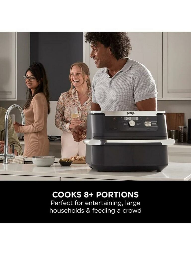 Ninja Foodi FlexDrawer Dual Air Fryer 10.4L AF500UK in a white background