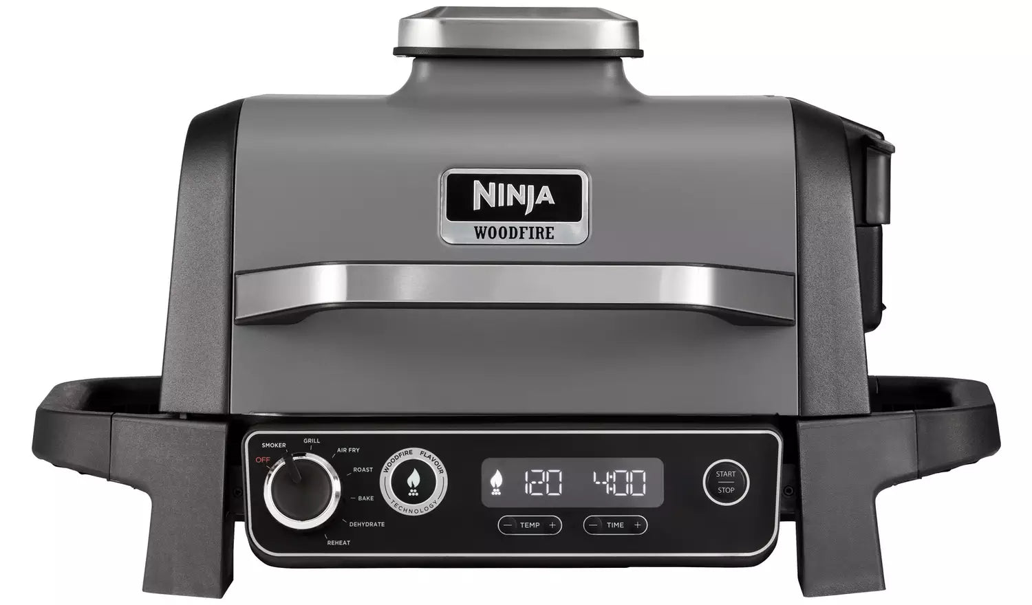Ninja Woodfire Electric BBQ Grill & Smoker OG701UK in white background
