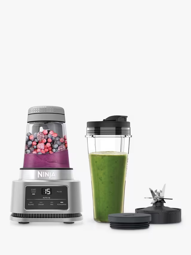 Ninja Foodi Power Nutri Blender 2-in-1 with Smart Torque & Auto-iQ 1100W - CB100UK in white background