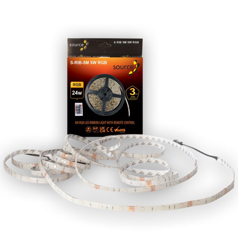 Source - 5MTR LED RGB Strip 30W & Driver Solas
