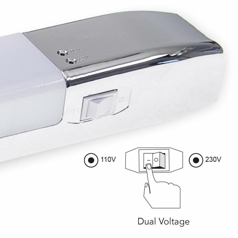 Source 7w LED Dual Volt Chrome Shaverlight