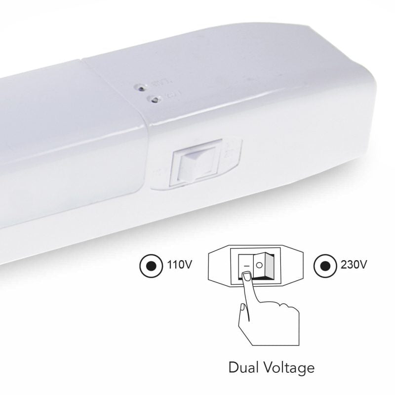 Source 7w 700LM 4000k Dual Voltage Shaver Light White - SDVSL-LED-WH