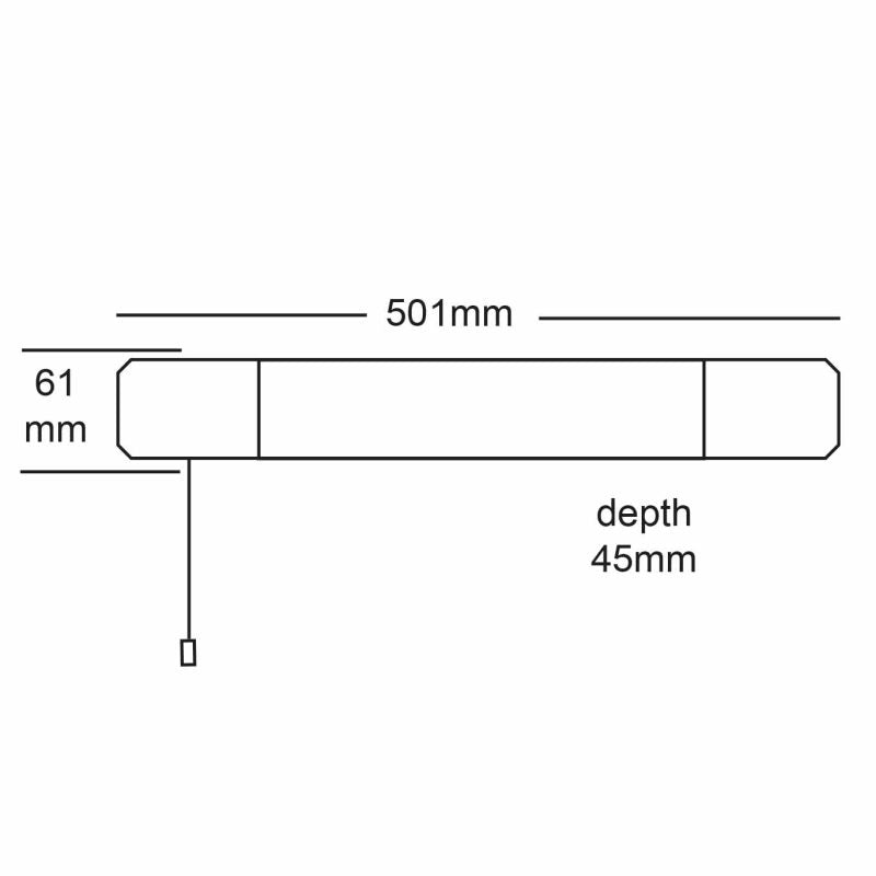 Source 7w 700LM 4000k Dual Voltage Shaver Light White - SDVSL-LED-WH