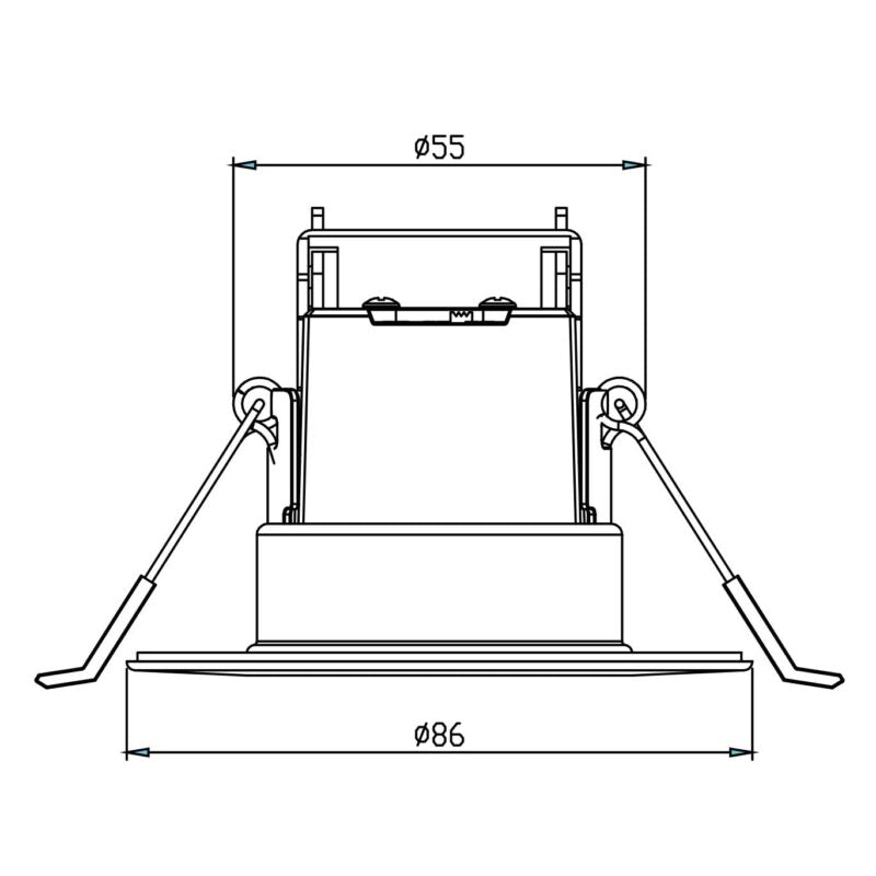 Source 6W Fire Rated LED D/Light IP65 CCT DIM / SFR-6W-WH-CCT