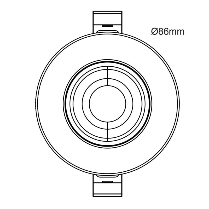 Source 6W Fire Rated LED D/Light IP65 CCT DIM / SFR-6W-WH-CCT