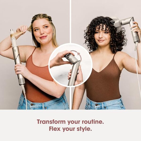 SHARK FLEXSTYLE AIR STYLER AND HAIR DRYER-HD440SLUK on white background