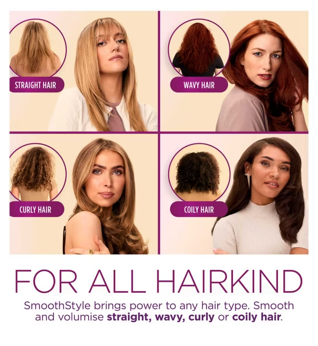 SHARK SmoothStyle Heated Brush and Smoothing Comb-HT202UK