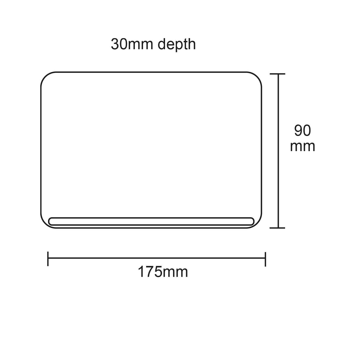 Source Eclipse 2X6W LED IP54 Up/Down Wall Light Grey - SLIM-UP/DN