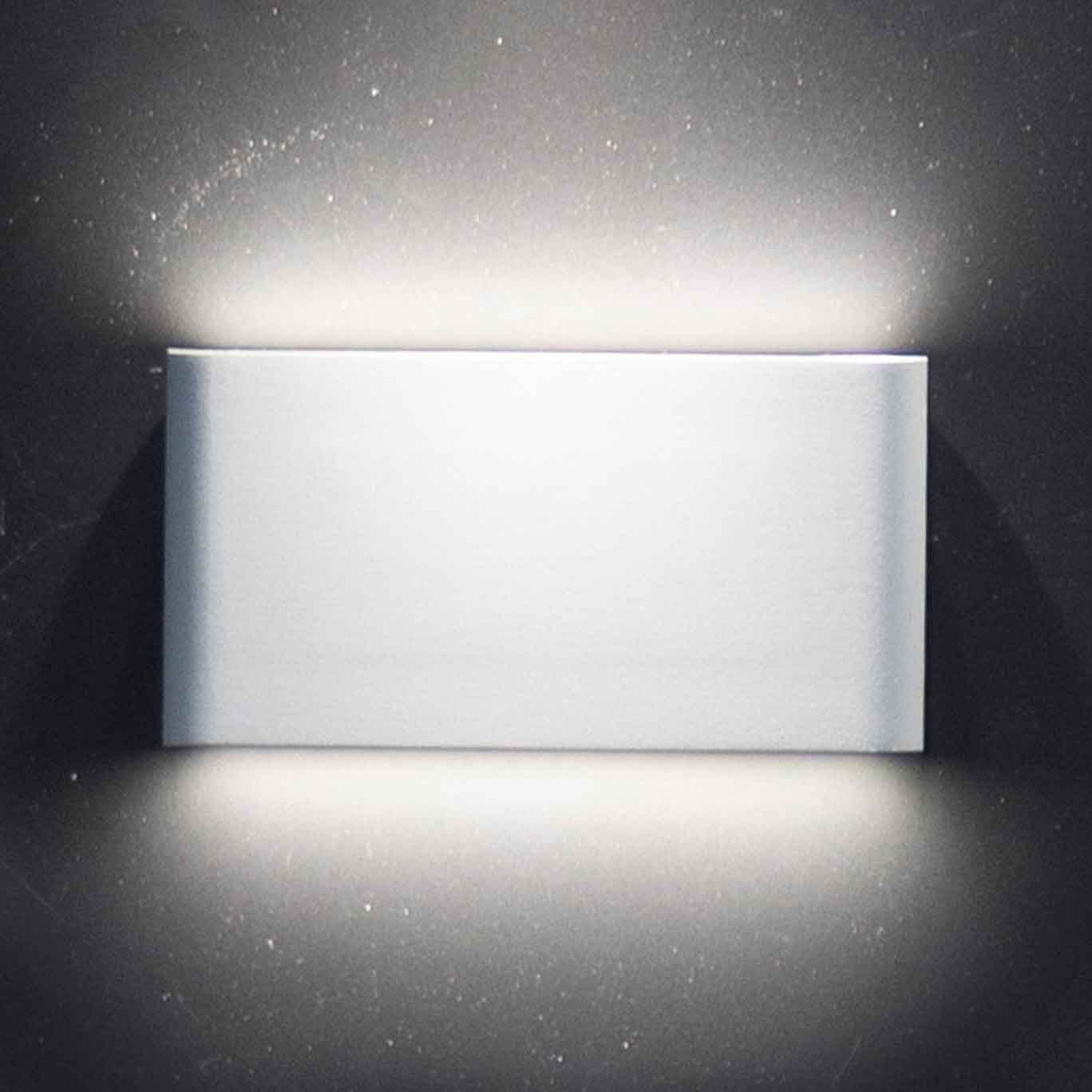 Source Eclipse 2X6W LED IP54 Up/Down Wall Light Grey - SLIM-UP/DN