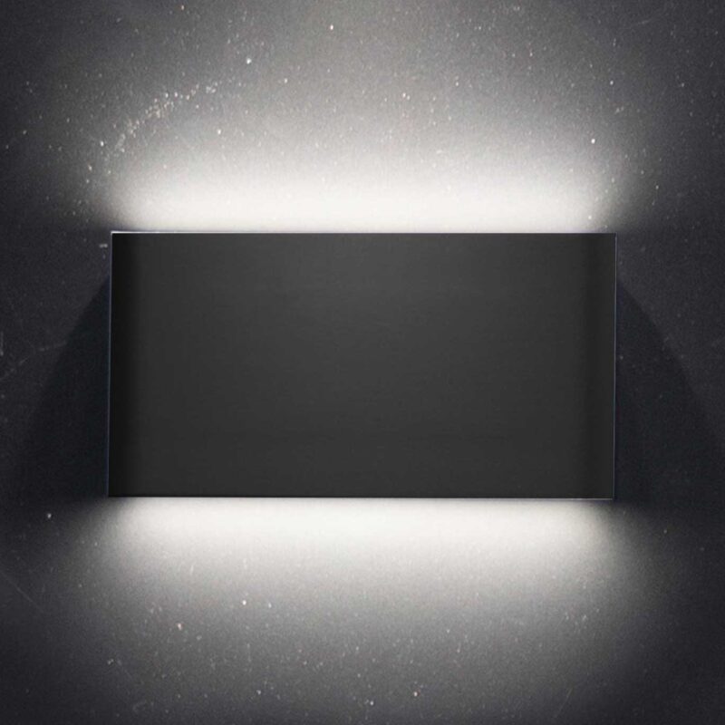 Source Eclipse 2X6W LED IP54 Up/Down Wall Light Black