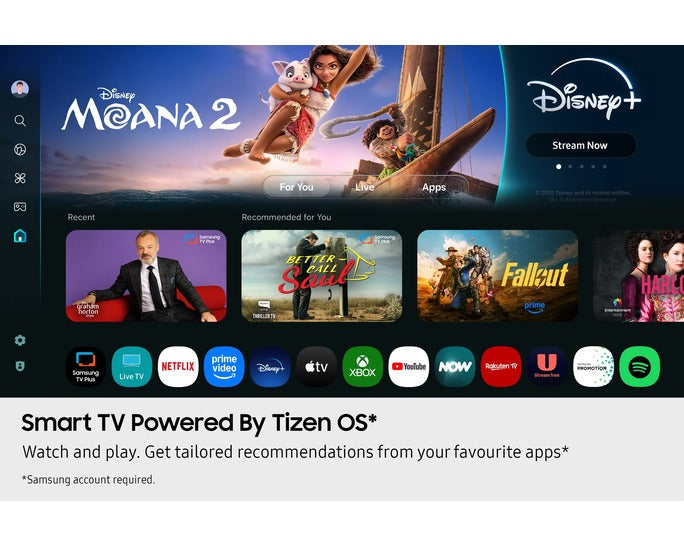 Samsung 85" Crystal UHD U7000F 4K Smart TV - Black | UE85U7000FKXXU