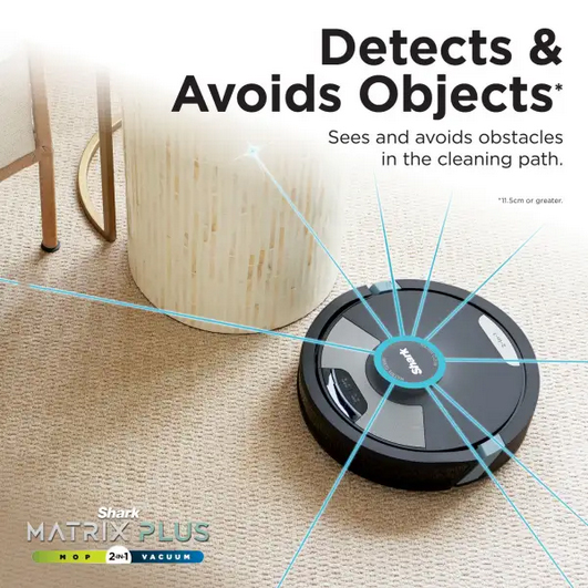 Shark Matrix Plus 2-in-1 Self-Empty Robot Vacuum & Mop RV2620WAUK on white background