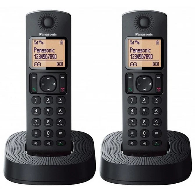 Panasonic Digital Cordless Dect Phone with 2 Handset - Black | KX-TGC312
