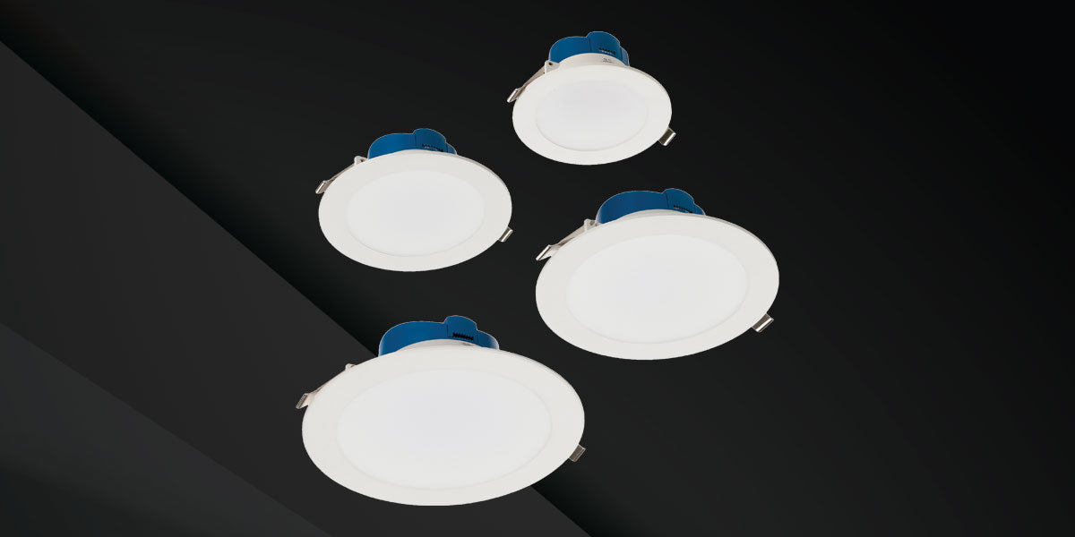 Tegral 16W PVC LED Downlight CCT & Dimmable Cut Out 160-170mm - CDL16MCD