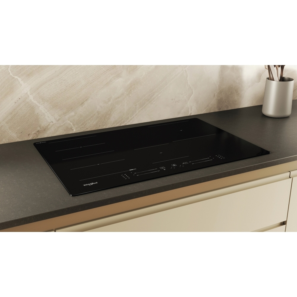 WHIRLPOOL 77CM WIDE 6TH SENSE INDUCTION HOB WITH CLEAN PROTECT - FLEXICOOK ZONES - WFS1577CPNE