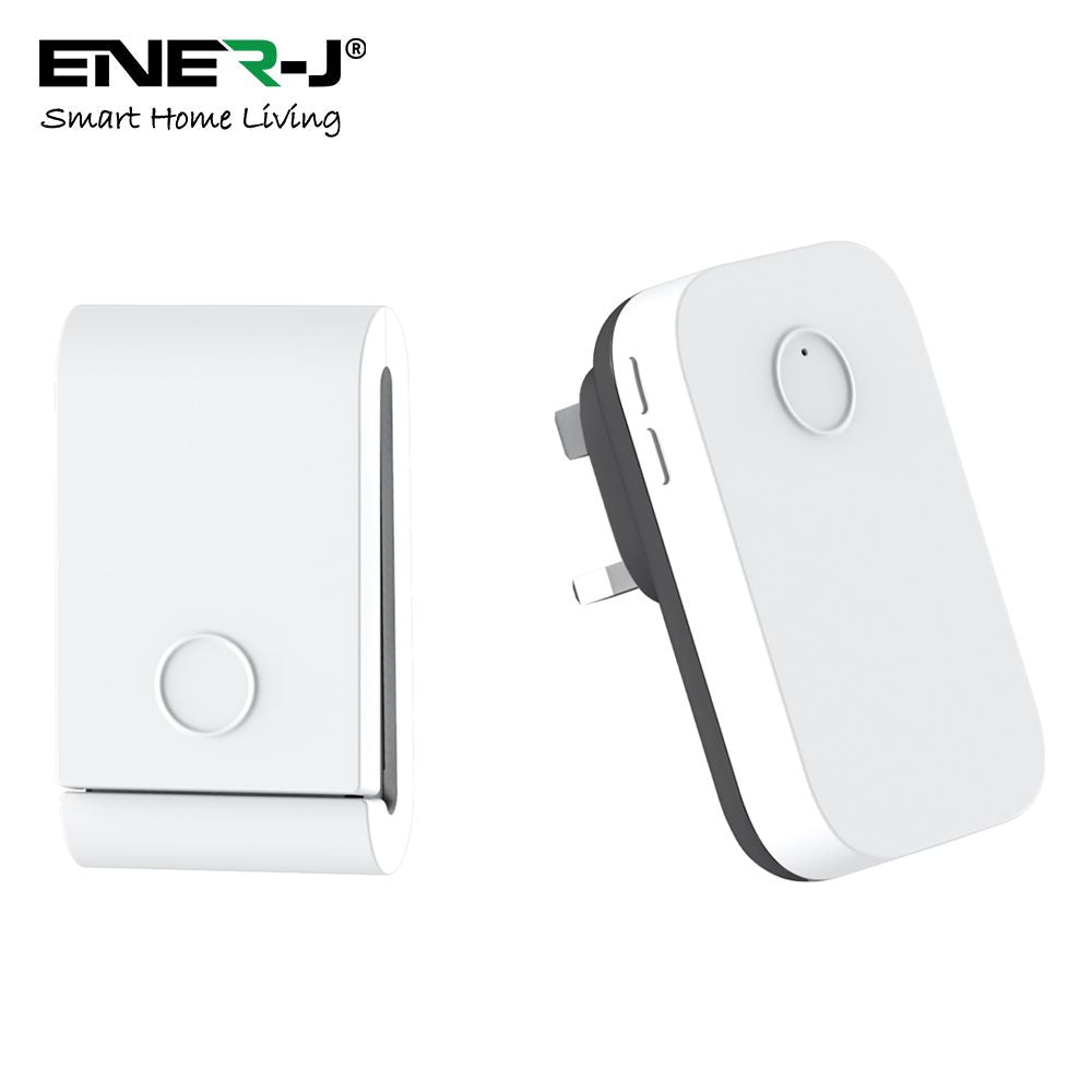 Ener-j Wireless Kinetic Doorbell and Chime with Plug - WS1077